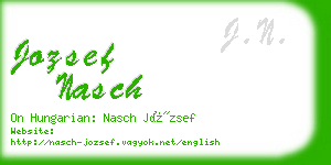 jozsef nasch business card